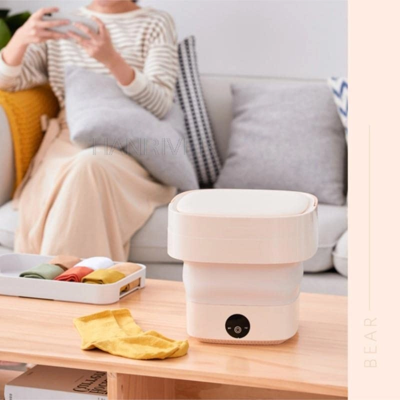 Folding washing machine