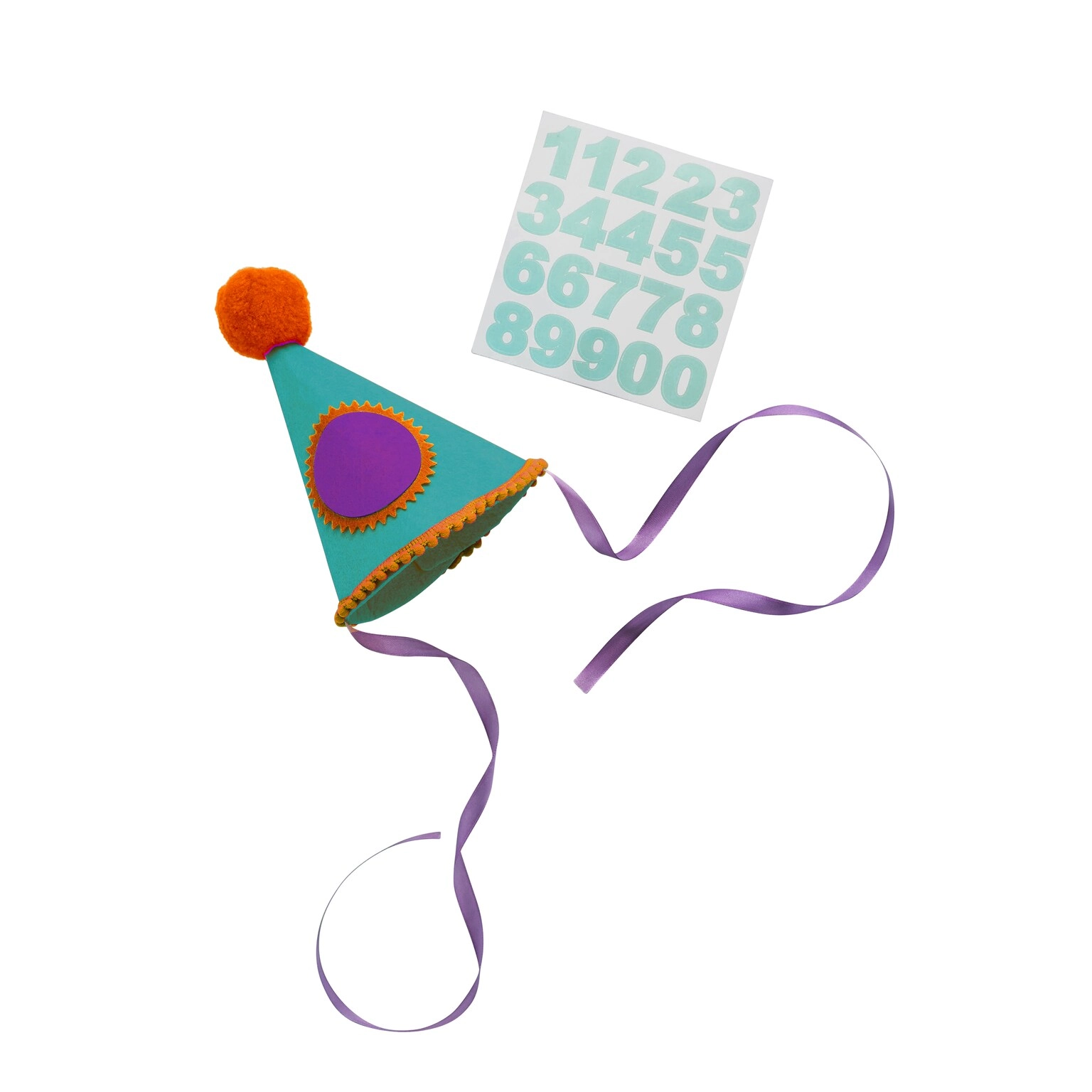Party Zone Premium Brights Customisable Felt Party Hat - 1ct