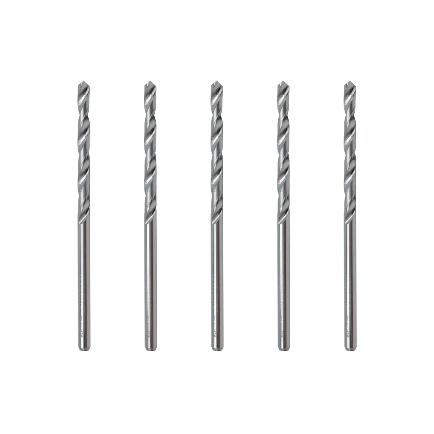 LU&MN Jobber Drill Bits - Solid Tungsten Carbide 5-Piece 3/32""