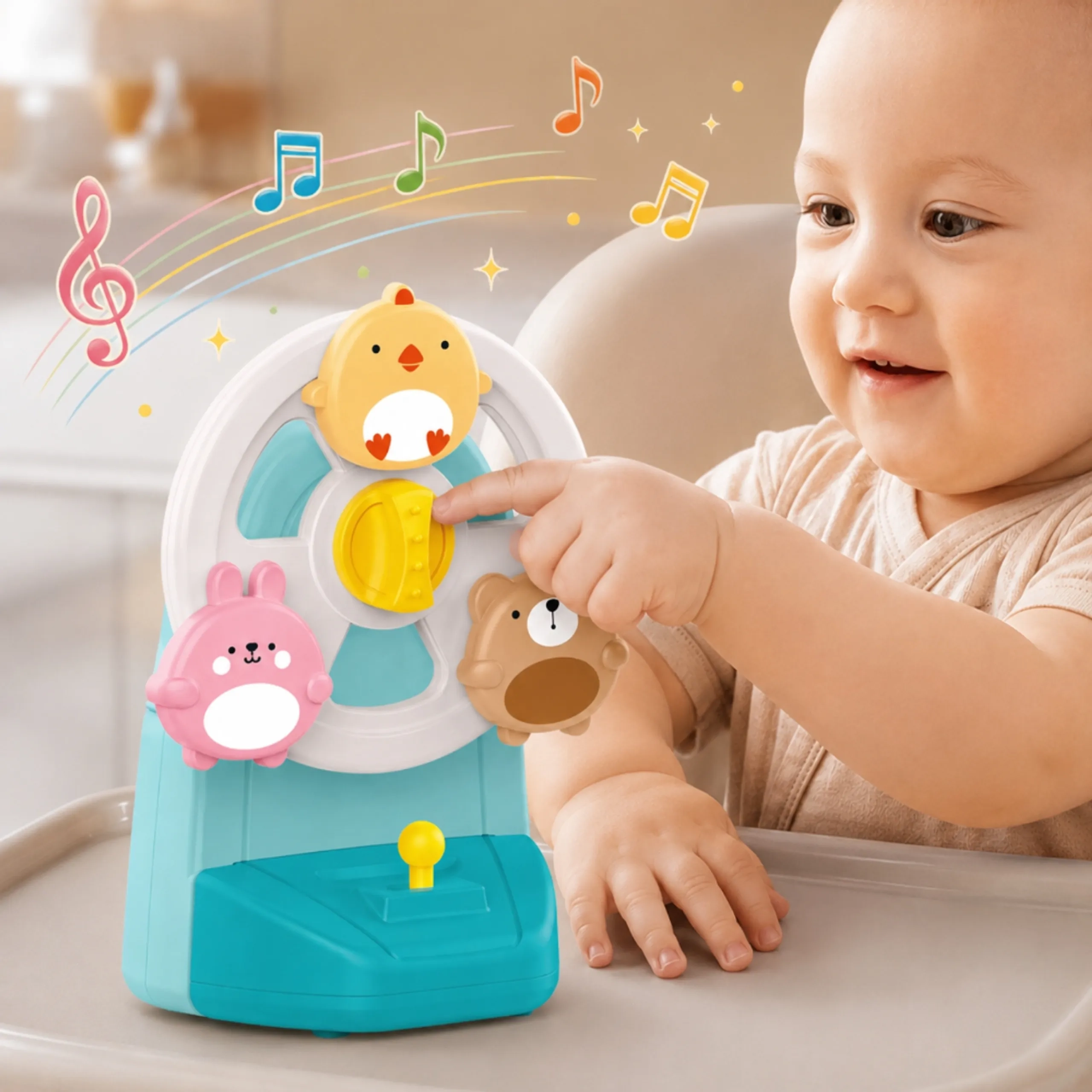 Baby Activity Rotating Educational Toy - Suitable for 12 months and above