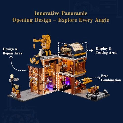 Mechanical Workshop - Interactive LED Movable Crane