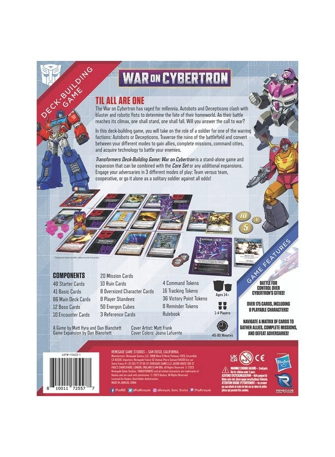 Transformers Deck-Building Game: War On Cybertron