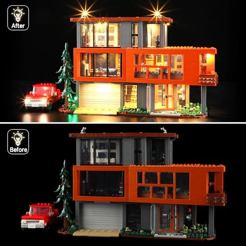 LED Light Kit - Compatible with Lego 21354 Lights Only