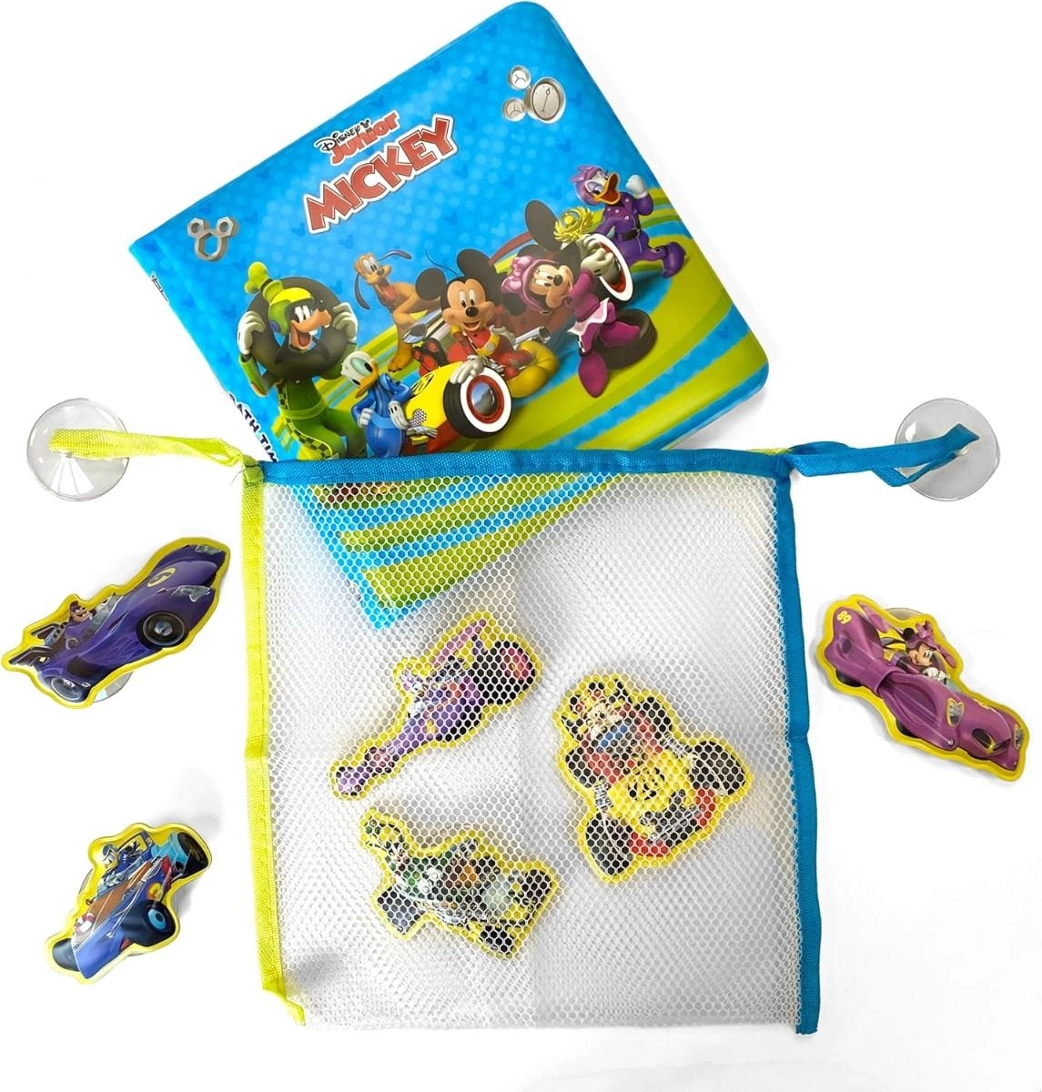 Mickey & Minnie Bath Time Deluxe Book Set - 6 Page 8 Suction Cup Toys 3 Bath Crayons