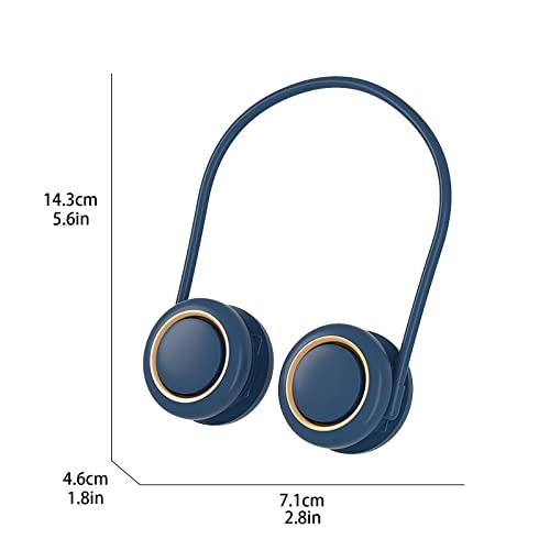 Hanging neck fan - rechargeable portable White