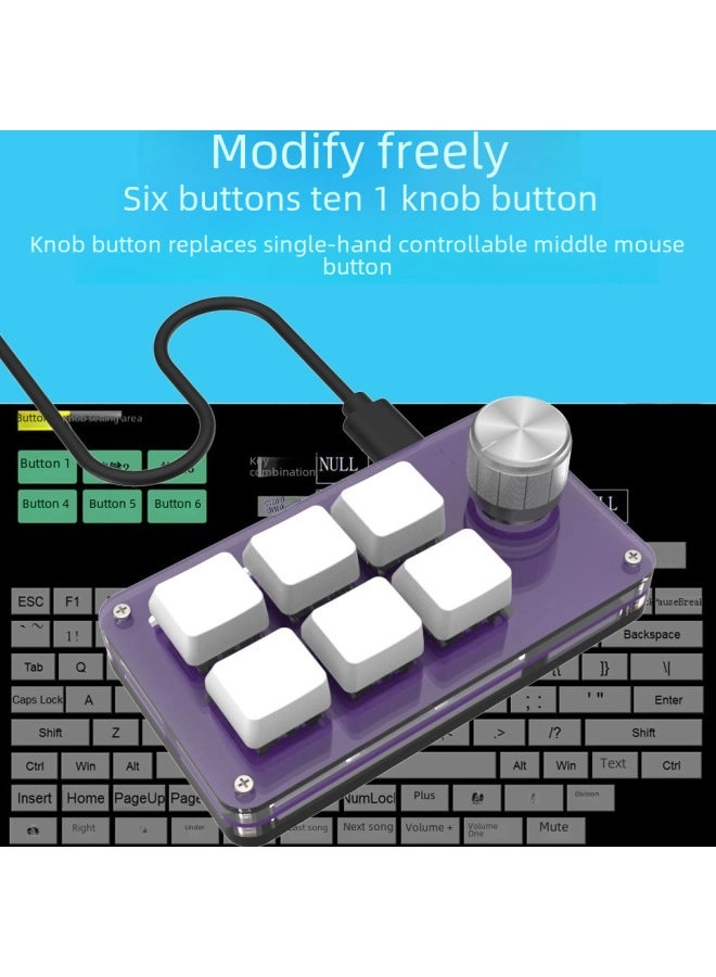 2-Key USB Custom Keyboard - Wired