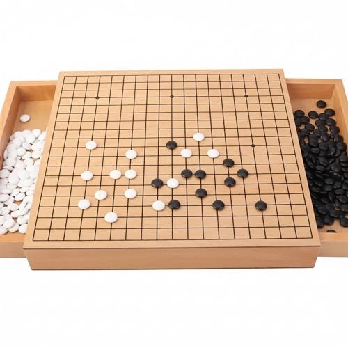 Go Game Set - 361 Stones Wood Veneer