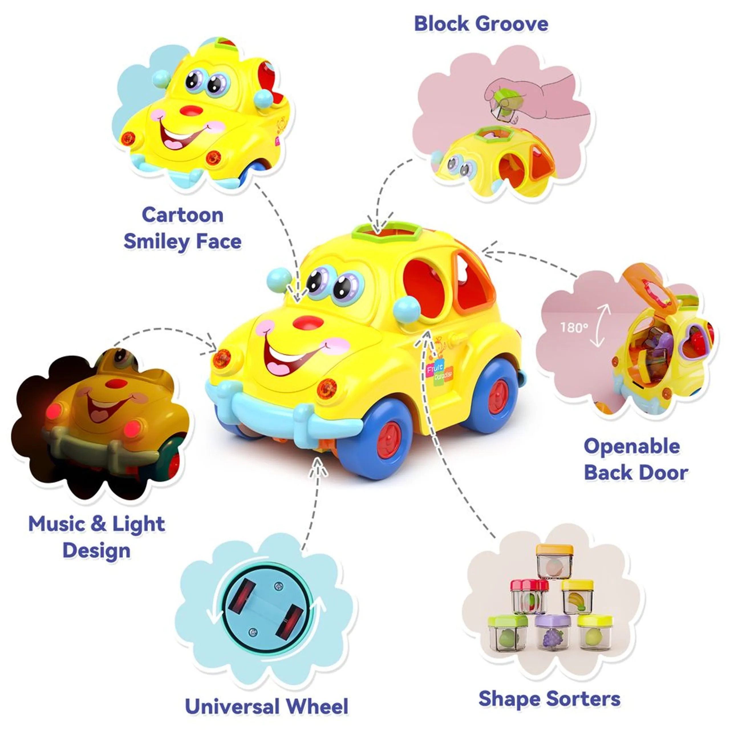 Super Fun Fruit Car - 18 Months 6 piece(s)