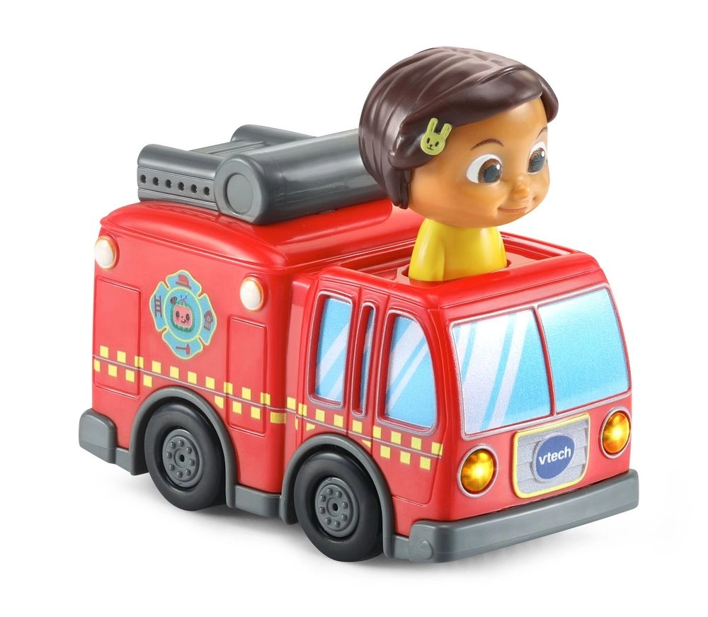 Cocomelon Go! Go! Smart Wheels Nina’s Fire Truck & Track - Fire Sounds & Songs