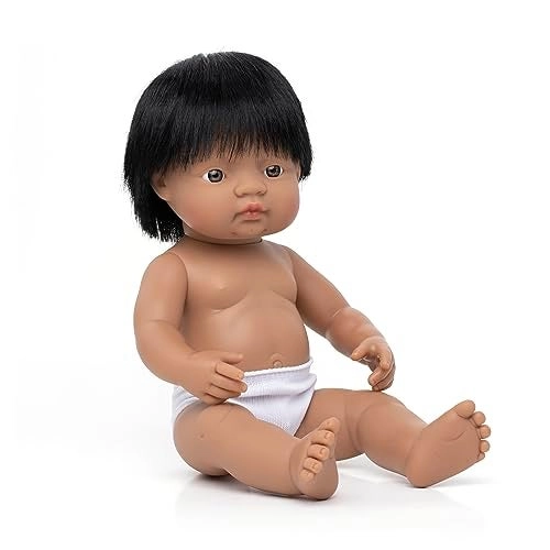 miniLAnD Newborn Baby Doll - 15 3/4'' Vinyl Hispanic Boy