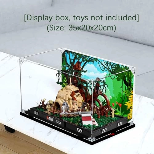 Acrylic Display Case - 35x25x25cm Dustproof Transparent