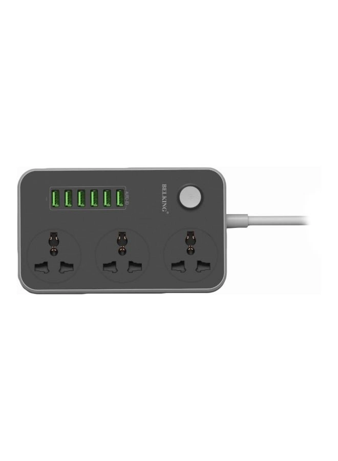 Belking SC3604 - 6 Port USB Black/Grey