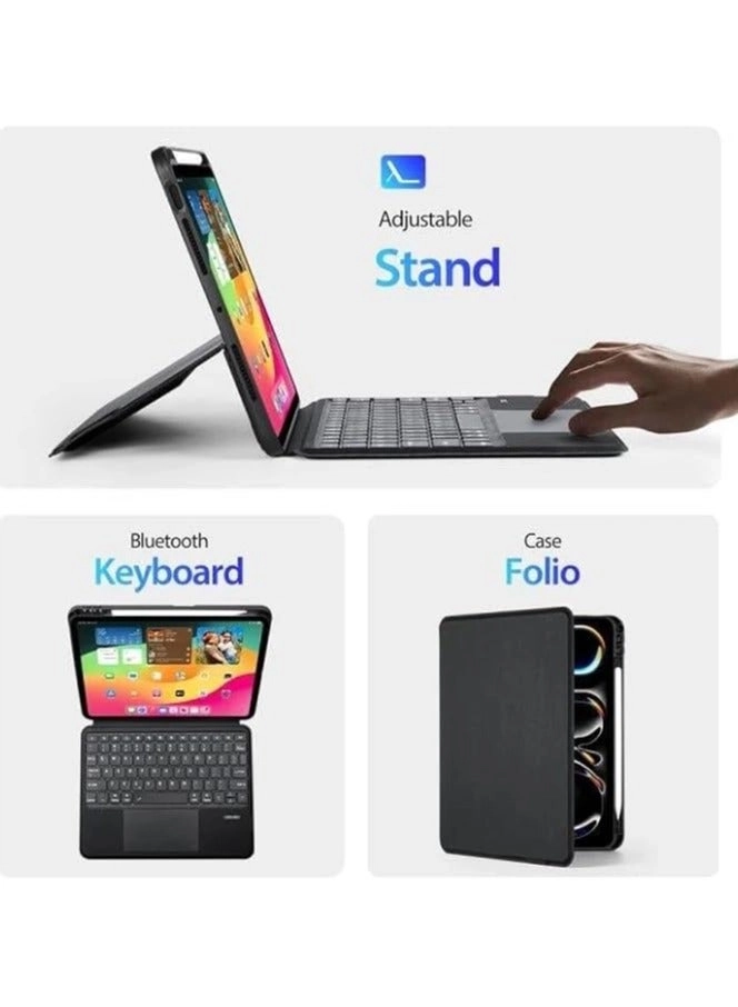 Keyboard Case with Trackpad and Pencil Slot for iPad Air 11-inch (M2, 2024)