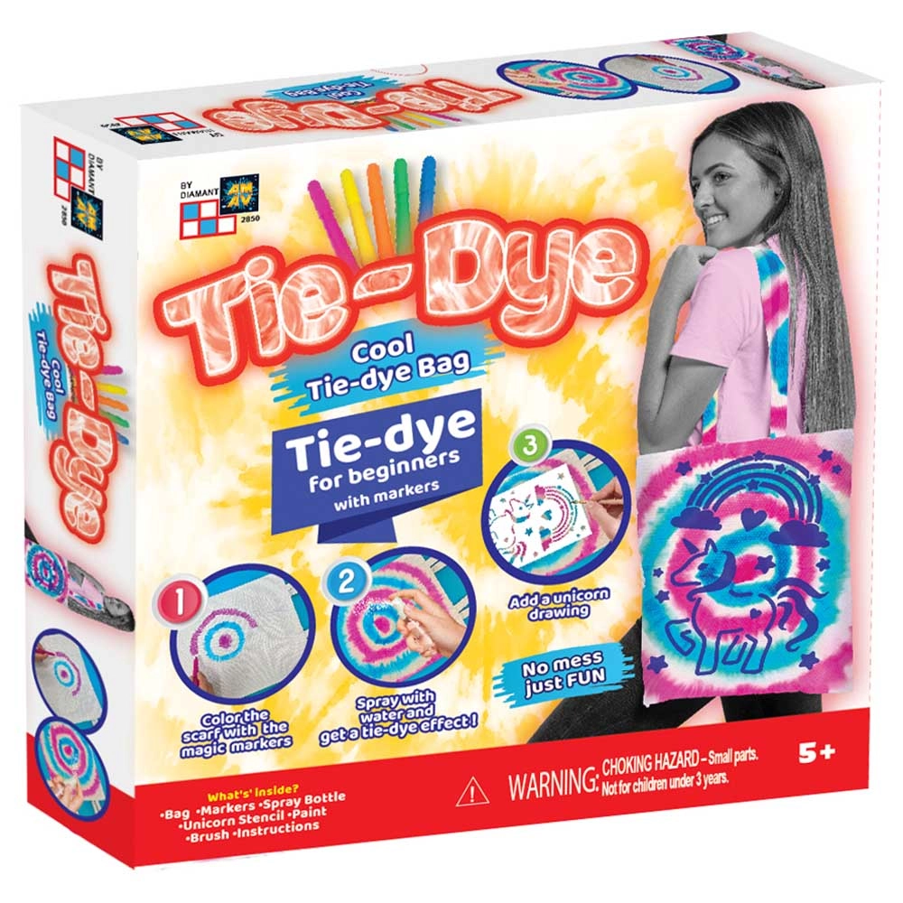 Diamant Toys Tie-Dye Fashion Time DIY Set - Trendy Bag Kids DIY