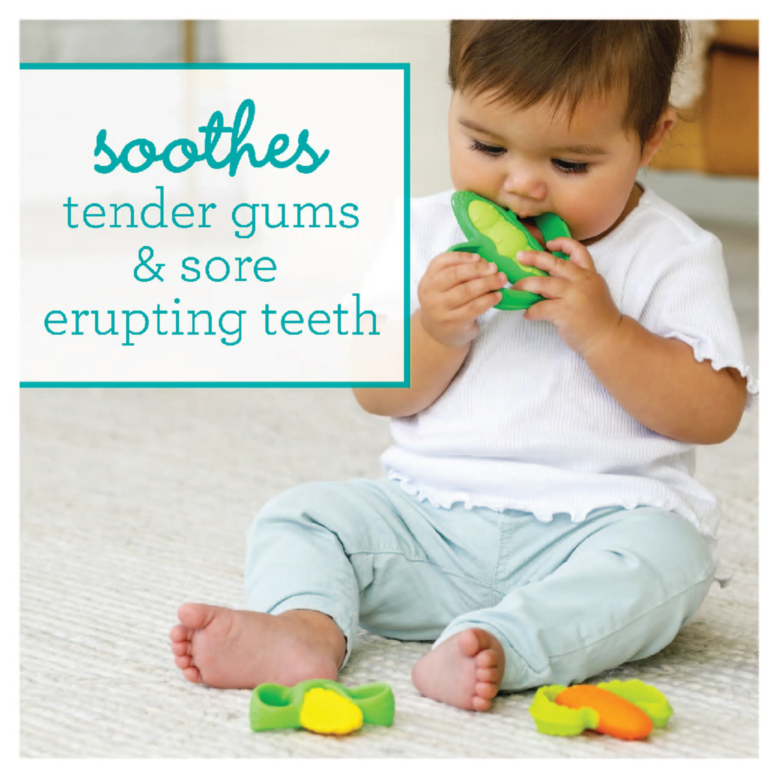 Farmers Market Teether - BPA-free silicone Gift Set