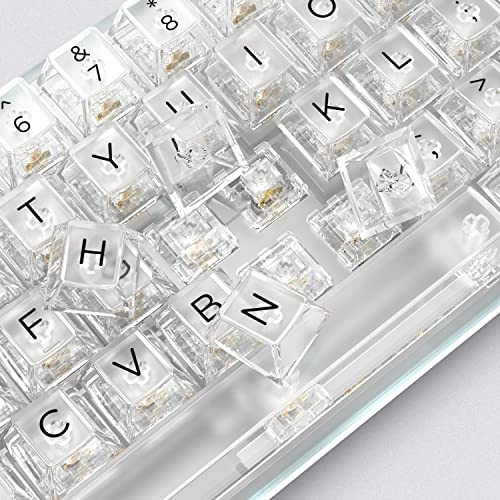 Keycap Set - 140key Cherry Profile White Clear