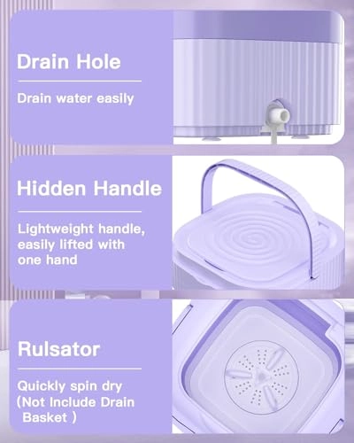 Portable Folding Mini Washing Machine