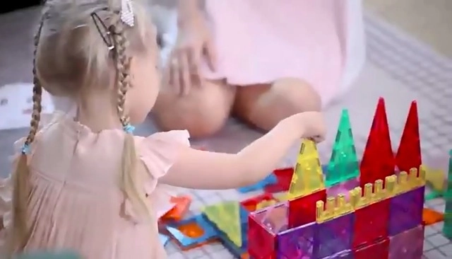 Magnetic Building Tiles - 100 pcs