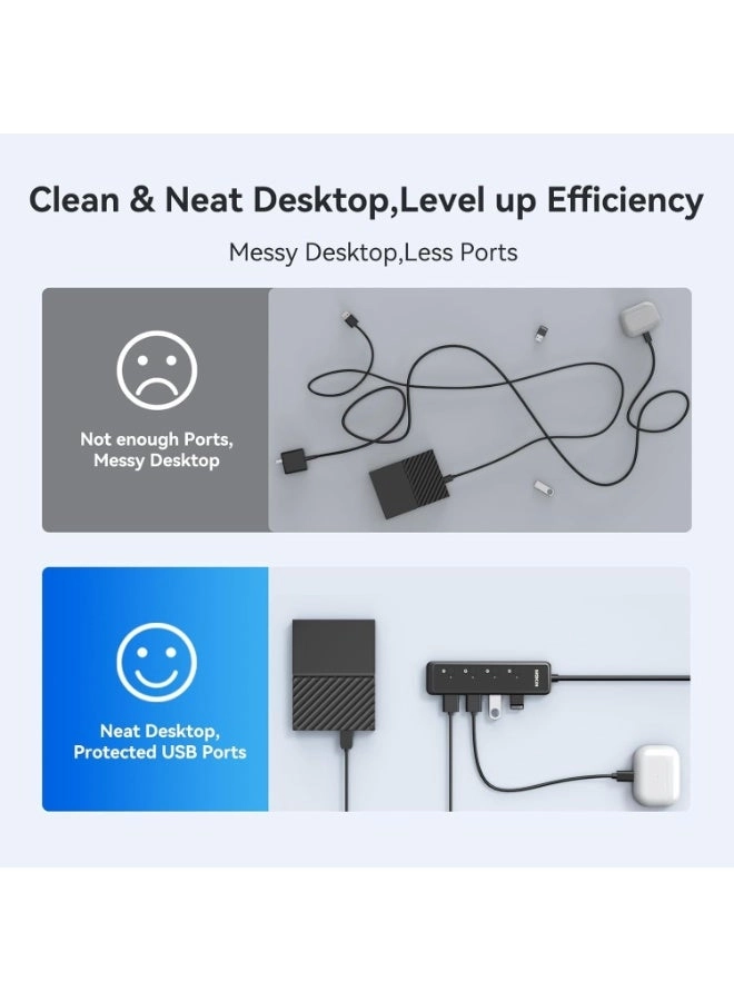 5-in-1 USB-A Multiport Hub - Wired