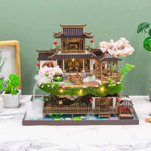 3D Wooden Puzzle Bookshelf Insert - Library of Books 1:24