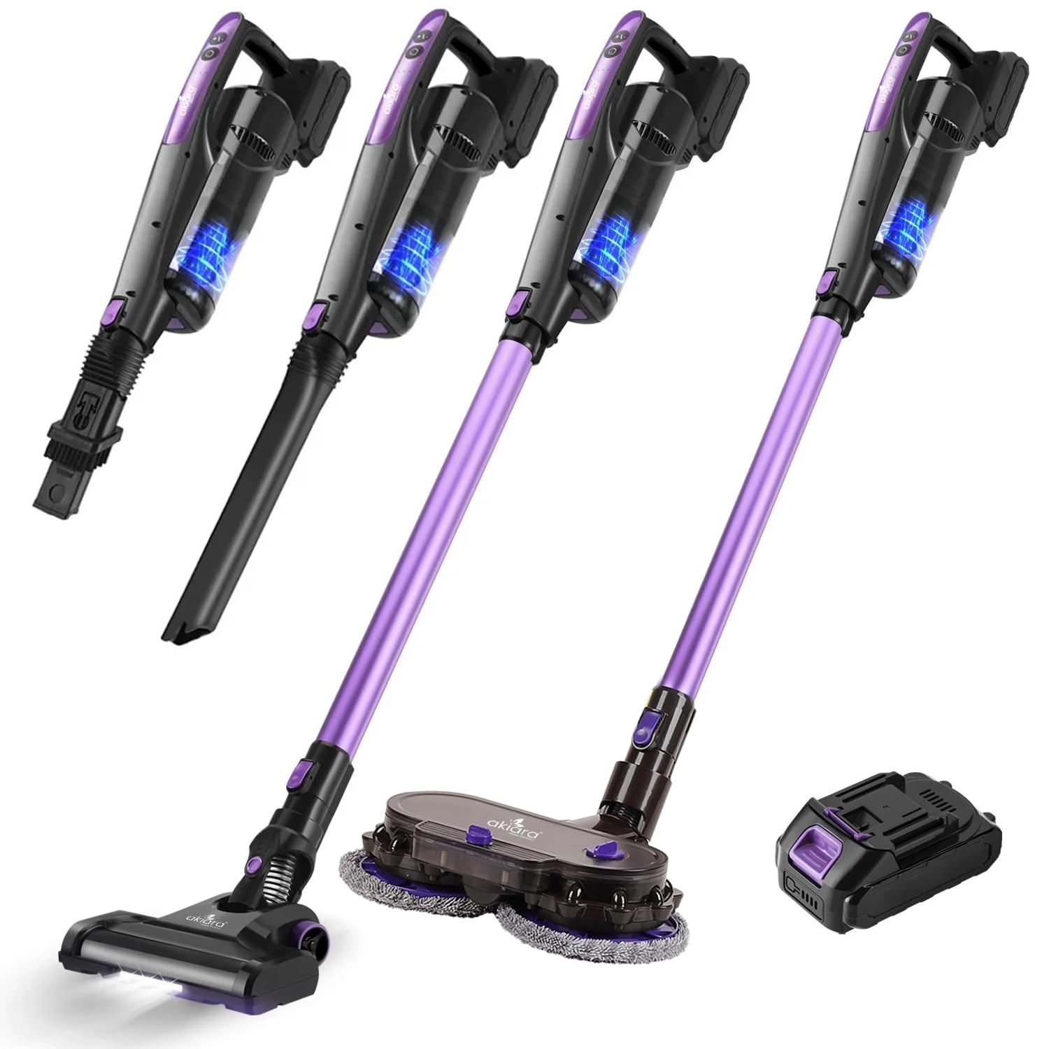 MixPrime Tradecom PVT LTD Cordless Vacuum Cleaner - 130W 10 KPA 35 Mins