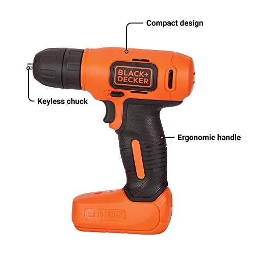 Cordless Drill - 8V + Home Decor Project Kit - 43 pc.