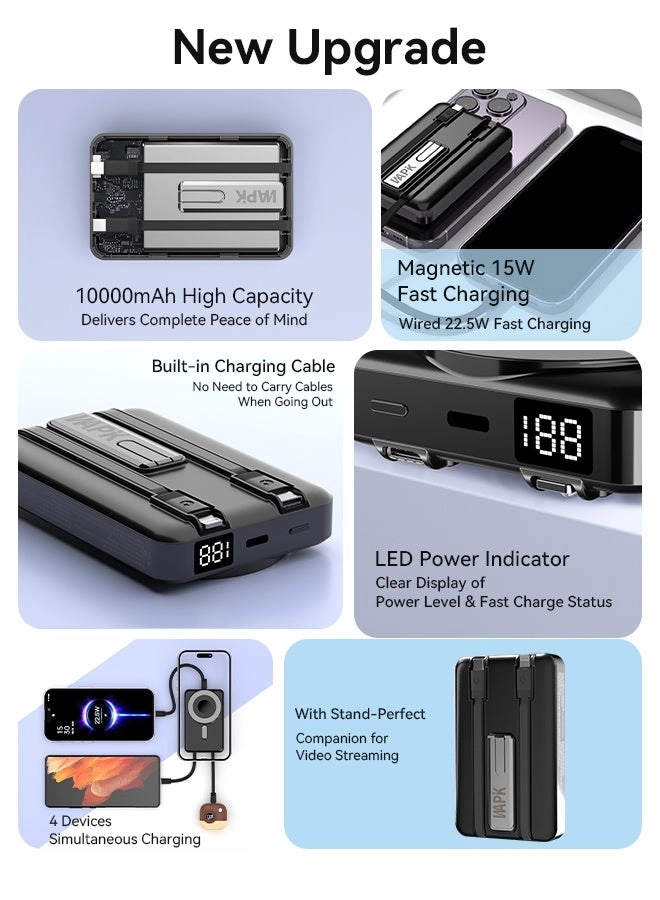 M6 - 10000 mAh 22.5 W Fast charging Wireless charging