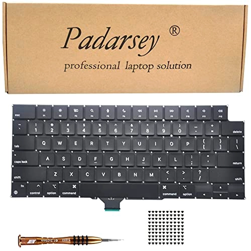 Replacement Keyboard - Compatible with MacBook Pro 14" A2442 16" A2485 2021 US Layout Black