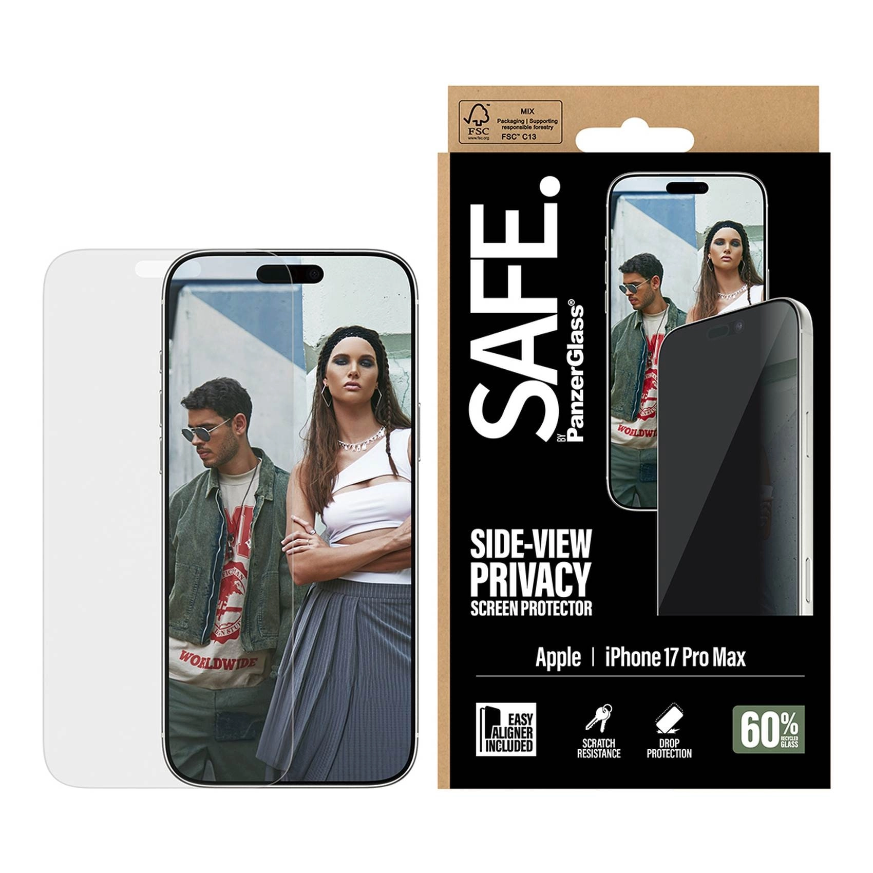 PanzerGlass Safe Side-View Privacy Screen Protector