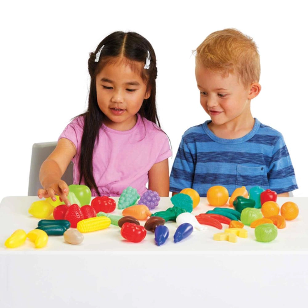 Busy Me Kitchen Fruit And Vegetable Food Playset - 50 pcs (527-315_13137_B)