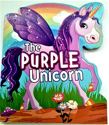Purple Unicorn Cardboard Book - 3 months+