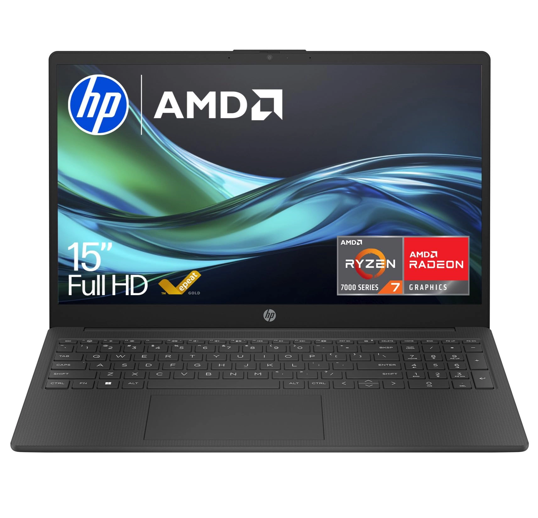 HP 15.6" Laptop Computer - 15.6'' Ryzen 7 7730U 16GB DDR4 512GB SSD