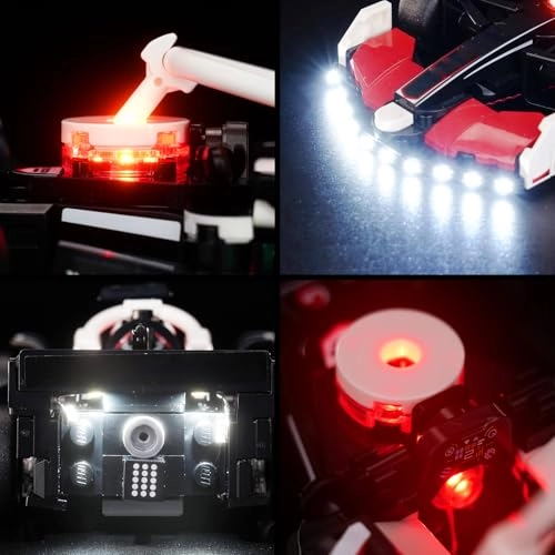 LED Light Set - Compatible with MoneyGram Haas F1 Team VF-24 Race Car USB and battery powered