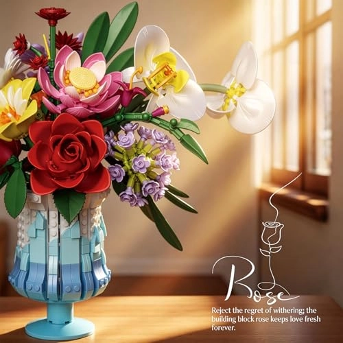 Ice Blue Flower Bouquet - Floral