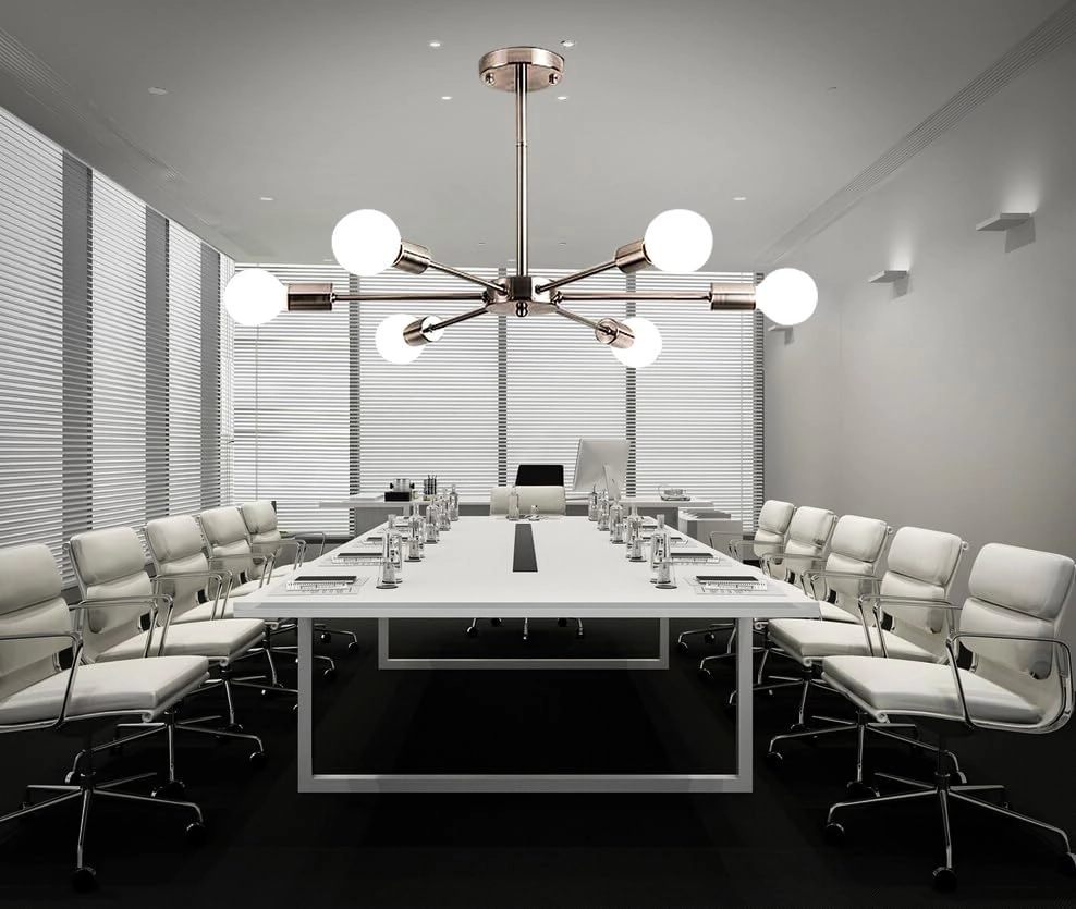 245/6 Light Chandelier - silver E26/27