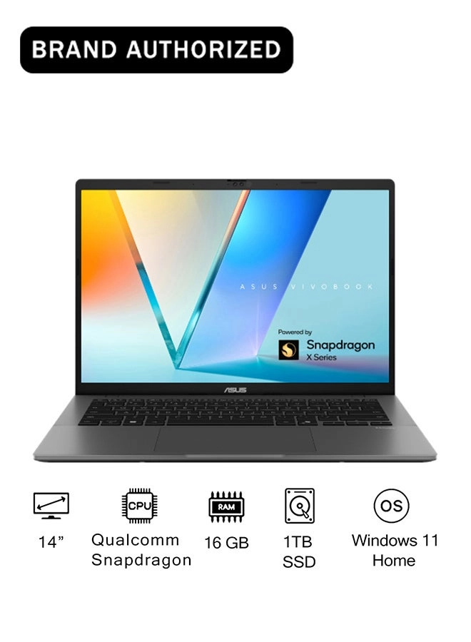 Vivobook S S3407QA-KP014W - 14'' Snapdragon X 16GB DDR5 1TB SSD