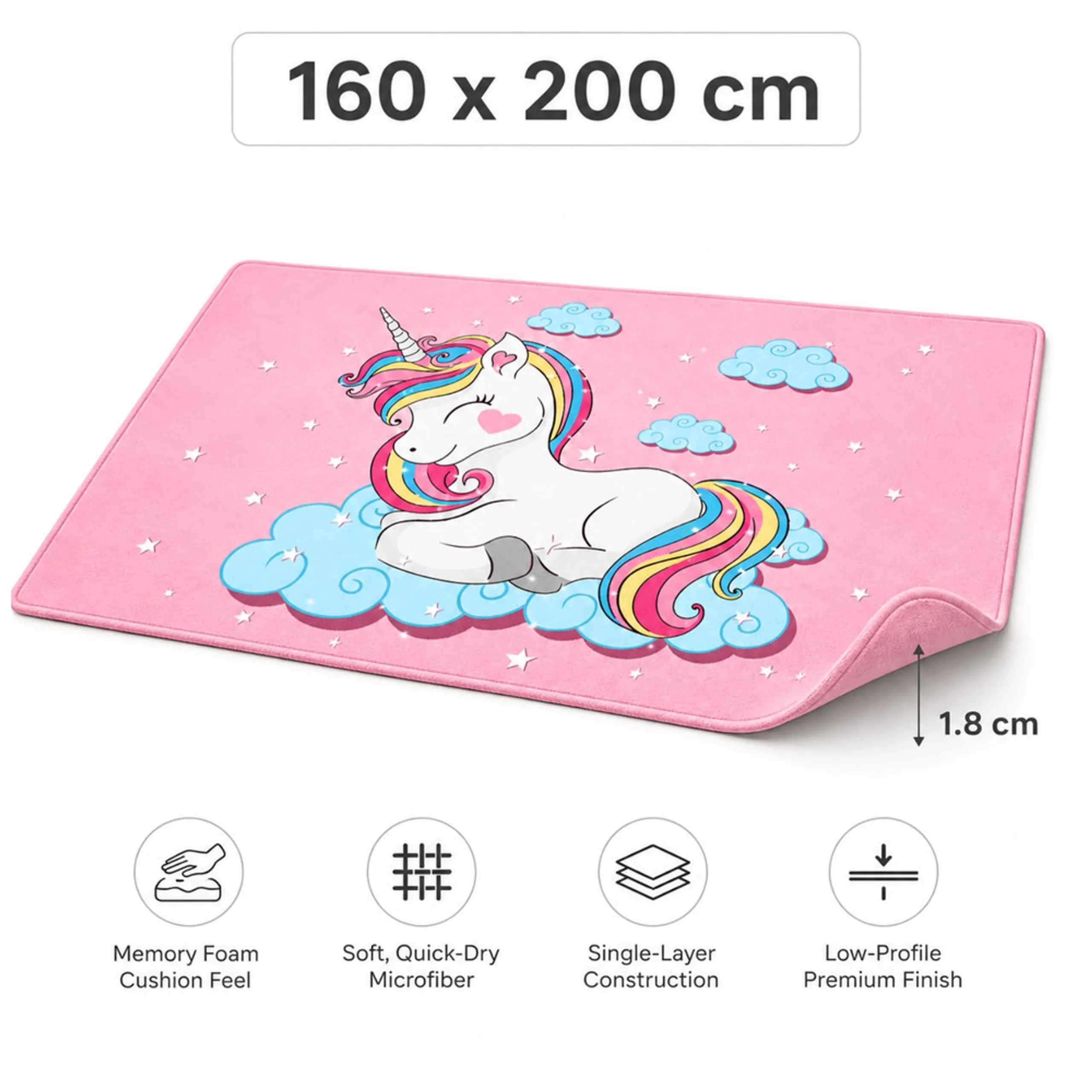 Unicorn Joy Cushion Play Mat - Unicorn 0 month