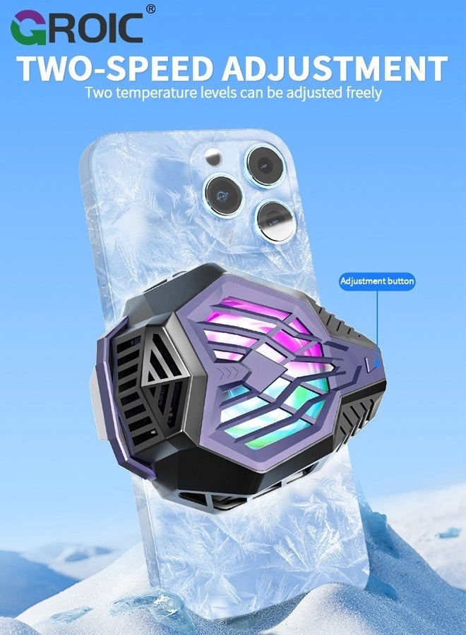 Phone Cooler - 3 Cooling Modes RGB Lights