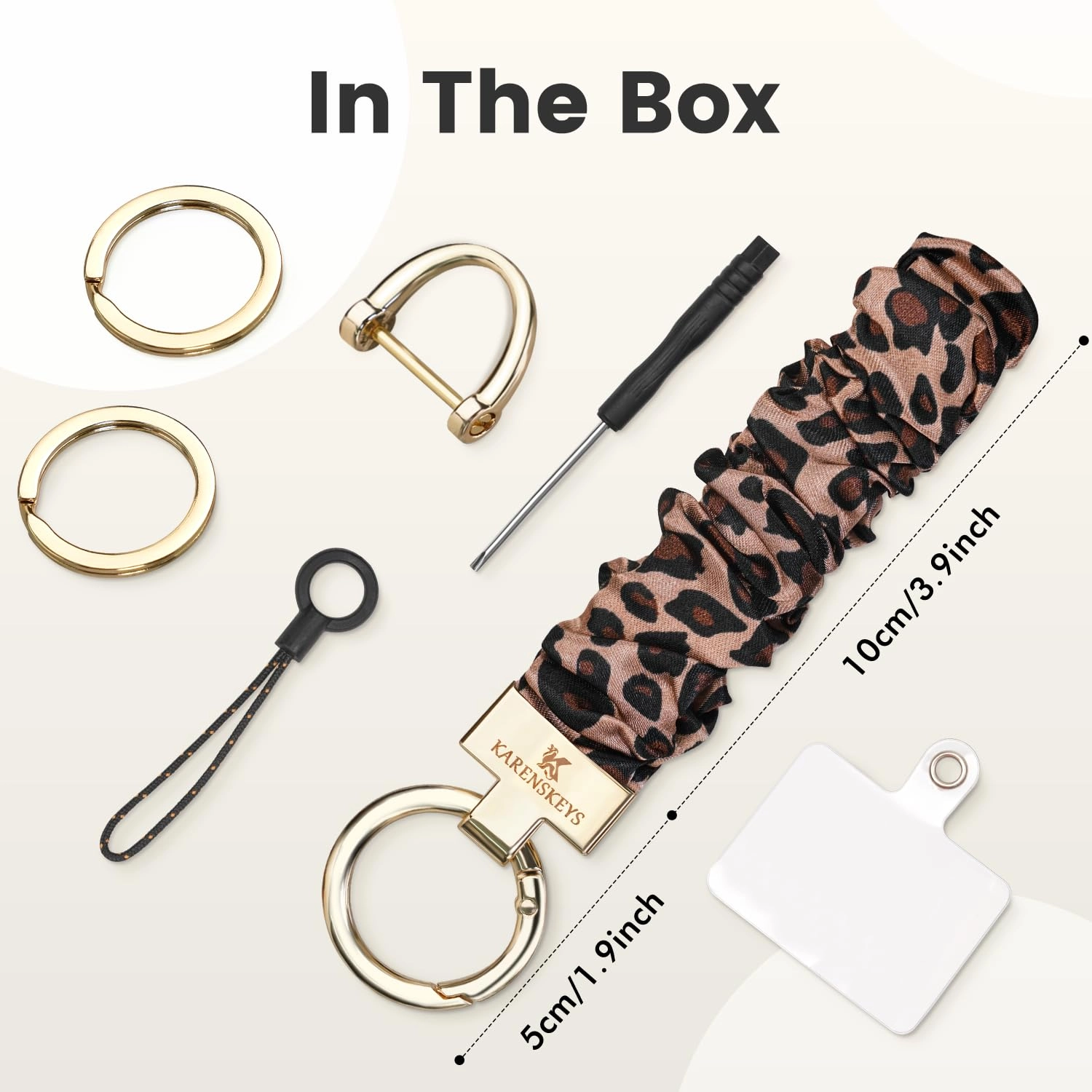 Scrunchie Keychain Wristlet - Colour