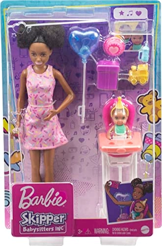 Skipper Babysitters Inc. Playset - Crib with mobile Baby doll with sleepy eyes