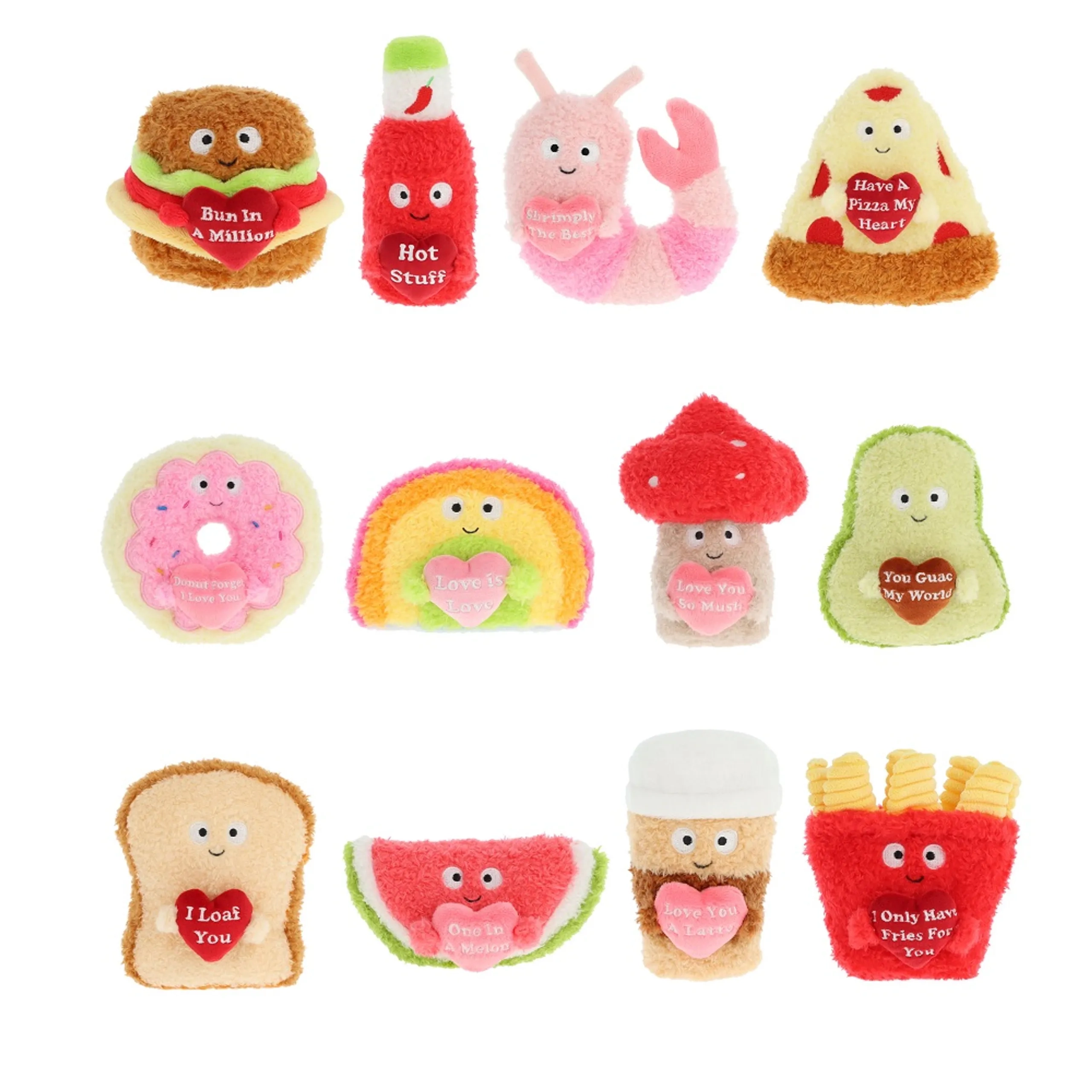 Keel Toys Eco Foodies Plush Toy With Heart - 12 cm Fleece