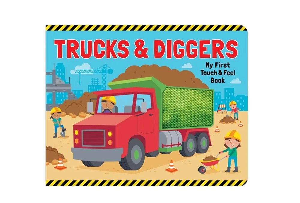 Edu Fun Trucks And Diggers Touch And Feel Board Book - 3 +