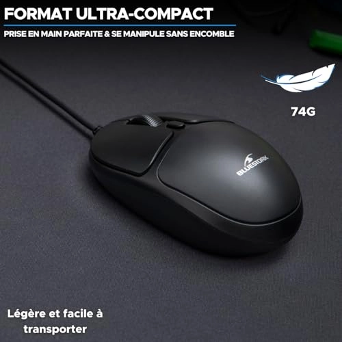 Office 20 Ultra Compact Ambidextrous Mouse - USB