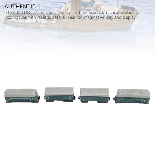 Retro Alloy Model Train Set - 1:60 4pcs