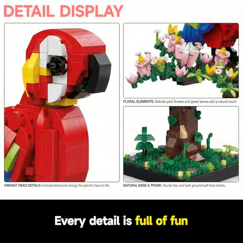 Rainforest Flower Parrot - 910PCS