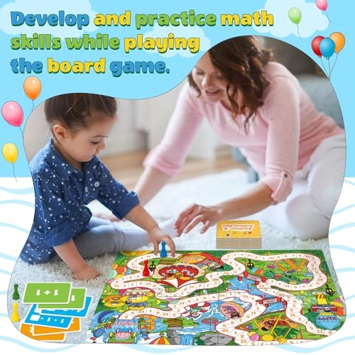 Addition and Subtraction Board Game - 5 years and up 4 pieces