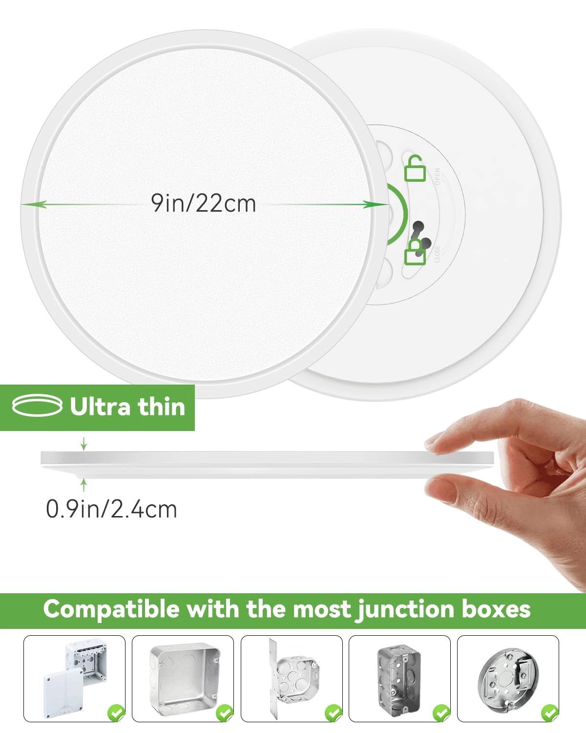 LED Ceiling Light - 3000K 4500K 6000K