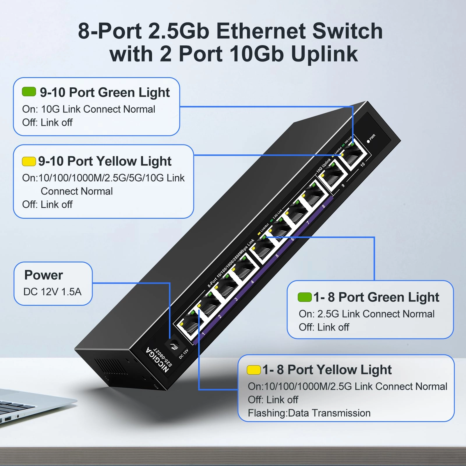 S25-0802T - 10-ports