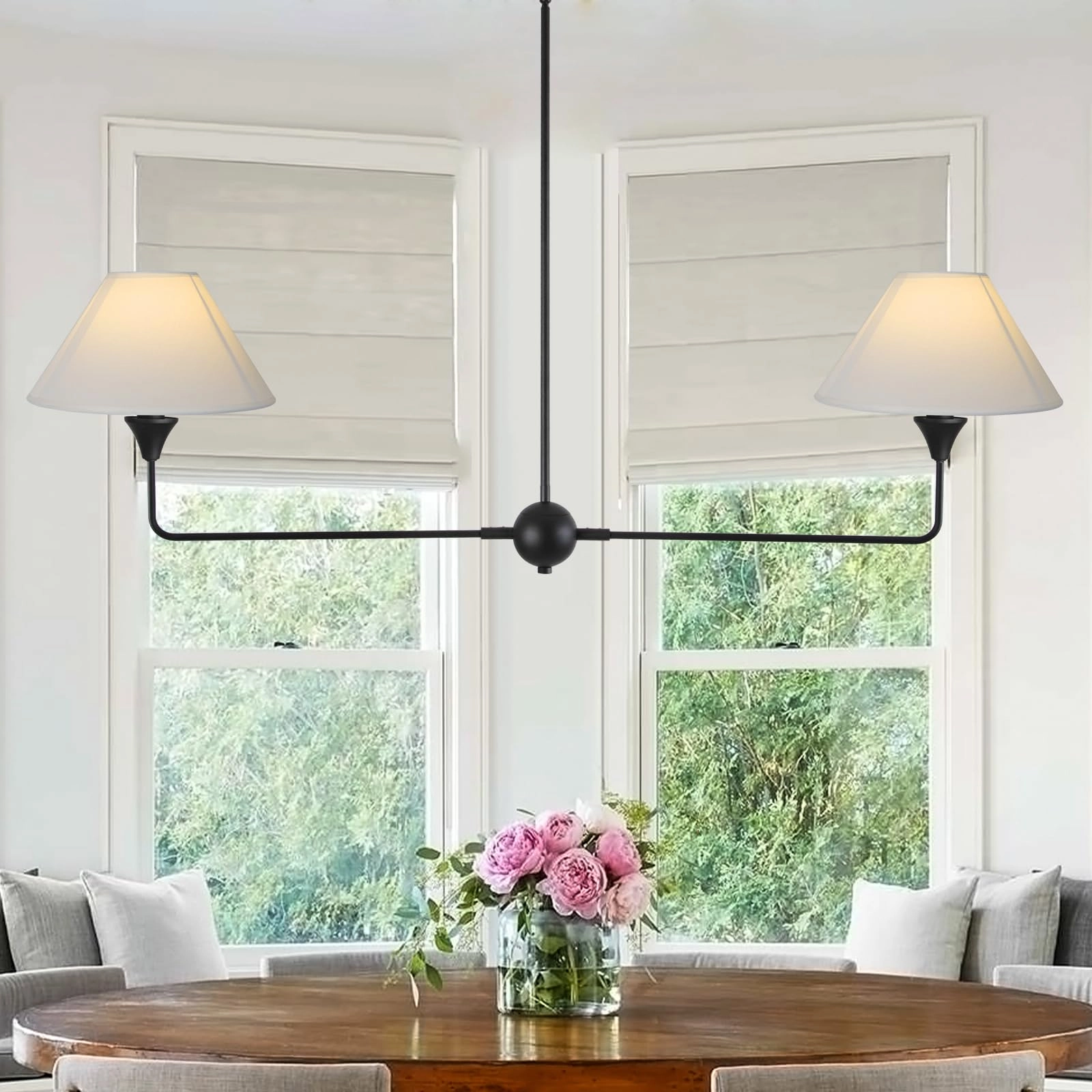 HuisMier Linear Chandelier - Max Height 56 inch