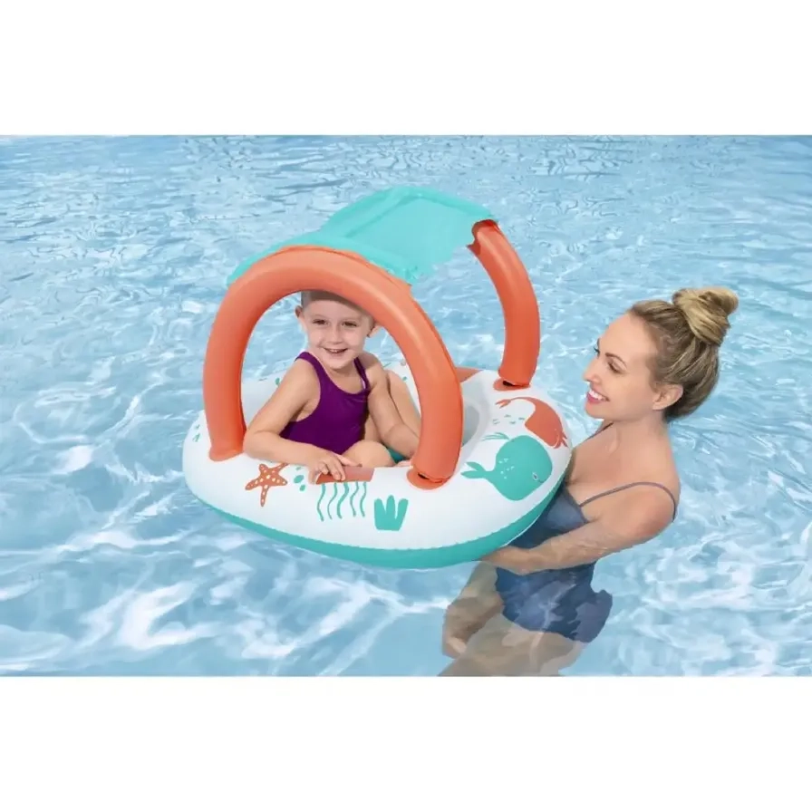 Lil Animal Baby Inflatable Floating Boat - animal 71 x 55 cm
